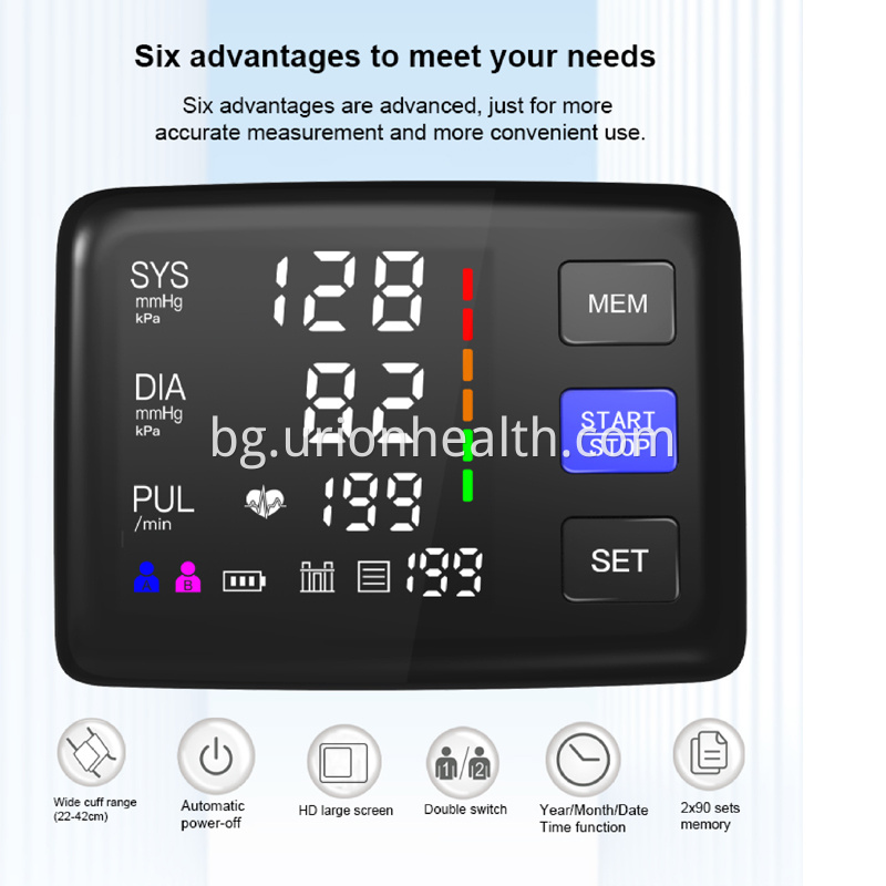 Монитор на кръвното налягане сфигмоманометър blood pressure monitor sphygmomanometer